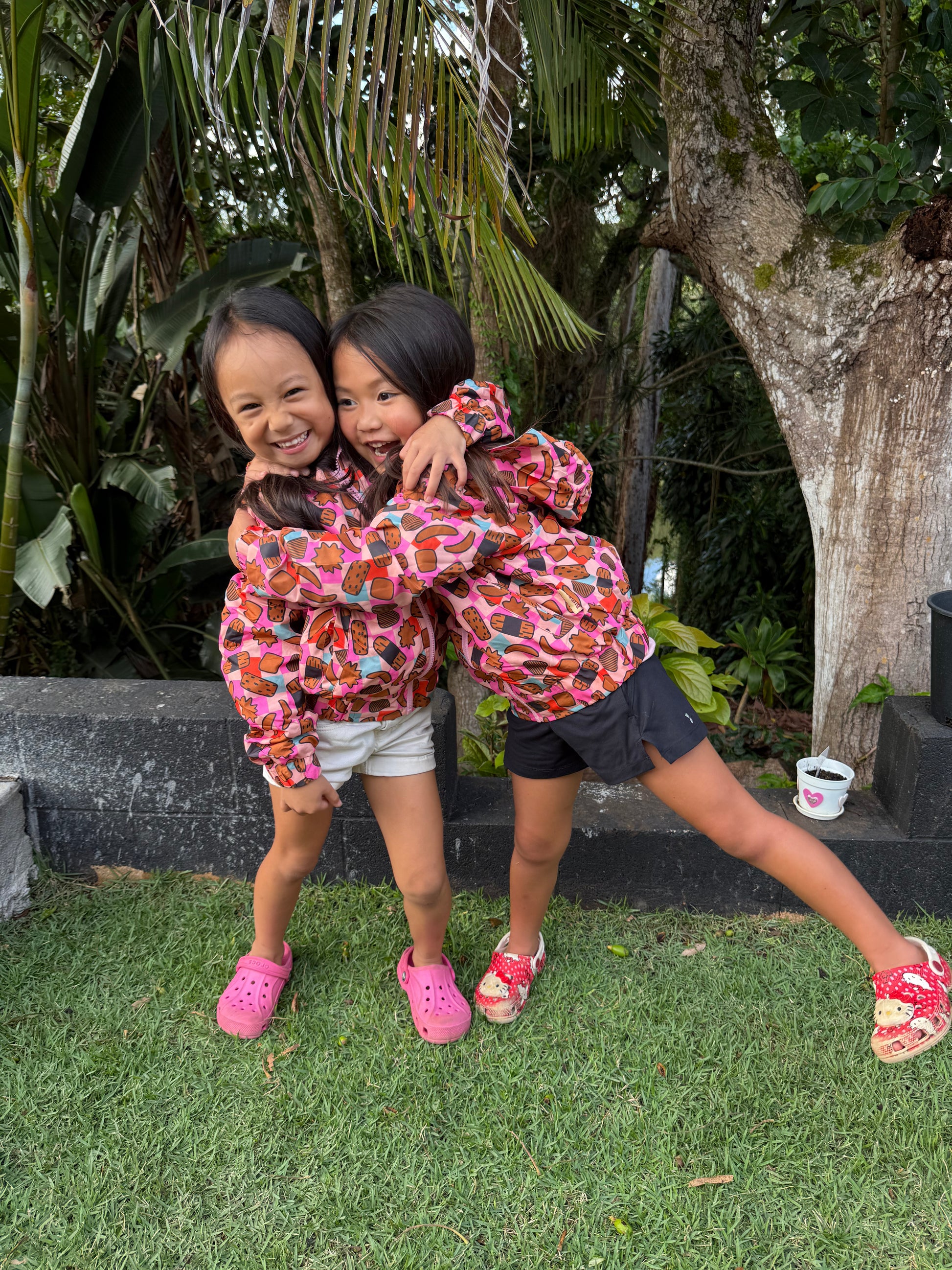 KIDS Rain Jacket- Jana Kaki Mochi